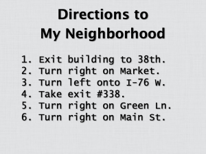 Directions to My Neighborhood Redux